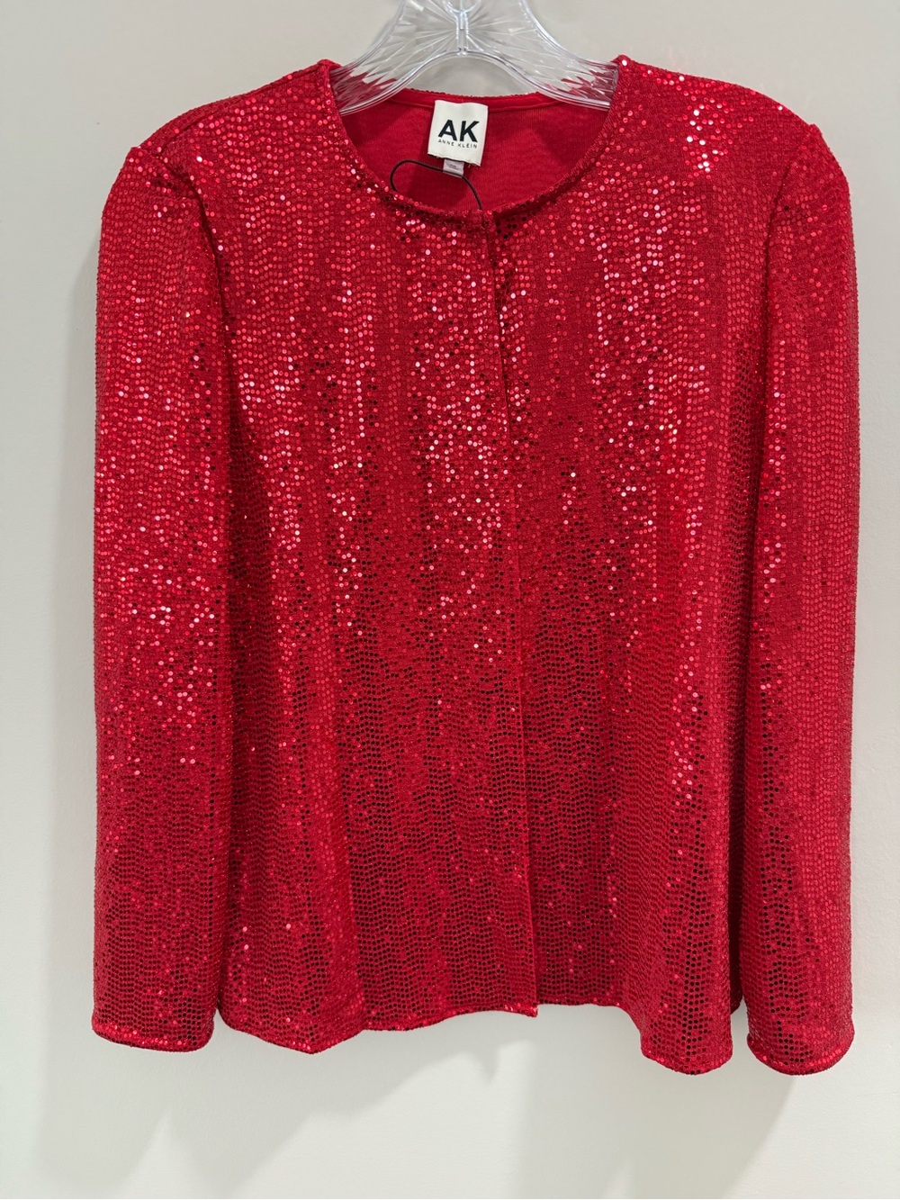 Anne Klein Bright Red Knit Top